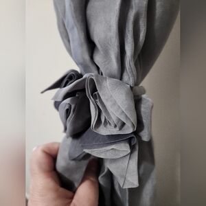 Isabella Fiore Gray Organza Shawl